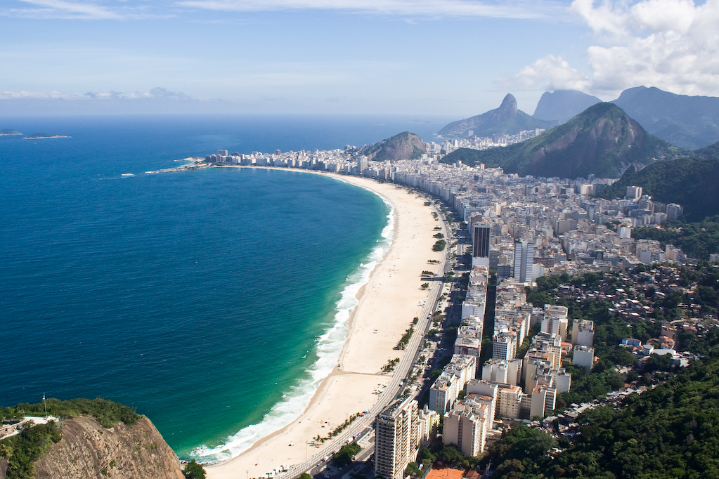Vista da praia de Copacabana, no Rio de Janeiro. (foto: reprodução)
